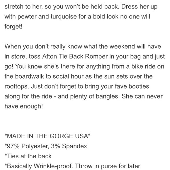 Show me your Mumu romper size XS - Picture 3 of 5